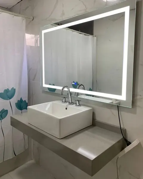Mesada en Purastone Gris Fósil, cuarzo